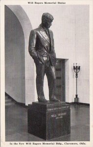 Will Rogers Memorial Statue Claremore Oklahoma 1943