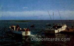 Chathan, Cape Cod, Mass., Massachusetts, USA Fishing 1957 very light corner w...