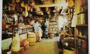 Mystic CT Mystic Seaport Interior of General Store Postcard N1