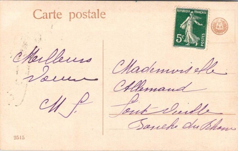 Joyeux Noël - Christmas, Children Angel Nativity Postcard