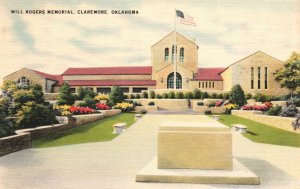 Vintage Postcard Will Rogers Memorial Claremore Oklahoma OK Colourpicture Pub.