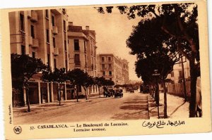 CPA AK MAROC CASABLANCA - Le Boulevard de Lorraine (190076)