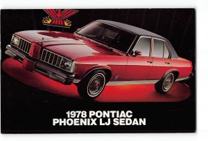 1978 Pontiac Phoenix LJ Sedan Advertisement Postcard