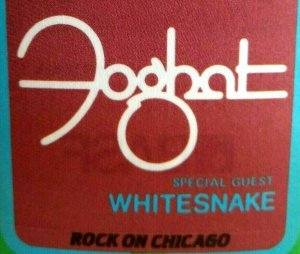 Foghat Whitesnake 1981 Vintage Radio Backstage Pass Original Hard Rock Metal