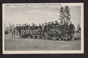 Hattiesburg MISSISSIPPI c1918 CAMP SHELBY US Army FOOTBALL TEAM Soldiers Posing