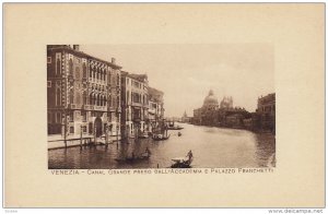 Gondola, Canal Grande Preso Dall'Accademia E Palazzo Franchetti, VENEZIA (Ven...