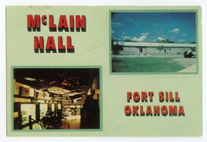 McLain Hall Fort Sill Oklahoma Continental View Postcard