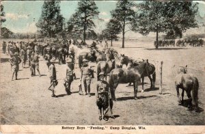 Battery Boys Feeding,Camp Douglas,WI Military BIN