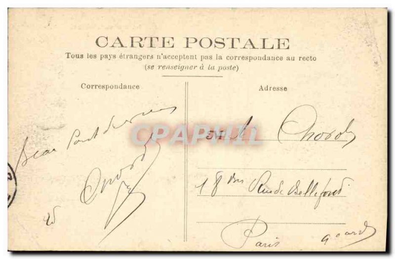 Postcard Old St Germain en Laye La Terrasse