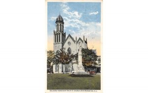 Soldiers' Monument and M.E. Church in New Brunswick, New Jersey