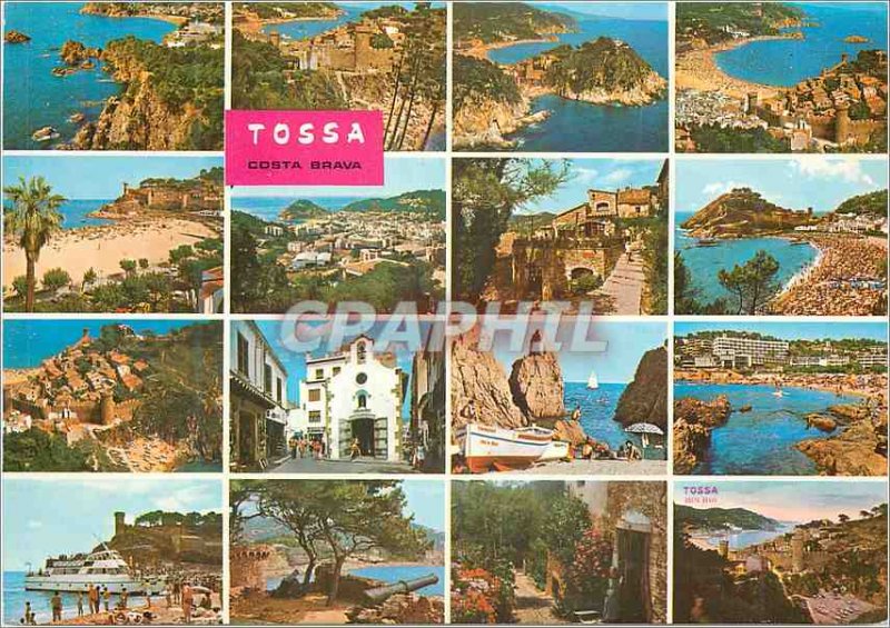 Postcard Modern Tossa de Mar Costa Brava Other Views