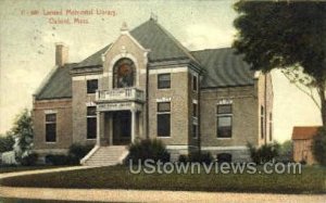 Larned Memorial Library - Oxford, Massachusetts MA  