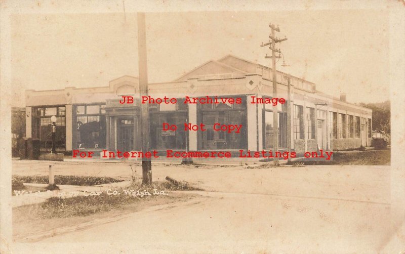 LA, Welsh, Louisiana, RPPC, Welsh-Tipton Car Company, Photo