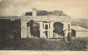 c1907 Postcard; Old Fort Porter Ruins, Buffalo NY at Terminus of Erie Canal