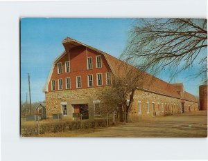 Postcard Enlisted Mens Barracks At Historic Fort Larned Kansas USA