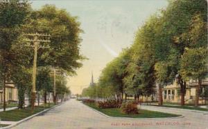 Iowa Waterloo East Park Boulevard 1910