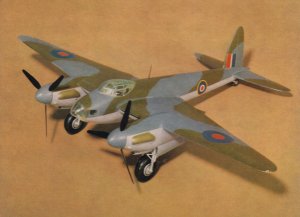 Havilland Mosquito 1942 WW2 Military Plane Postcard