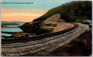 Pennsylvania PA, Horseshoe Curve On Main Line Pennsylvania Railroad, Postcard