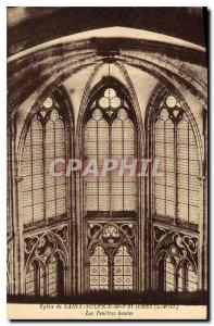 Postcard Ancient Church of Saint Sulpice de Favieres S and O The high Fenetres