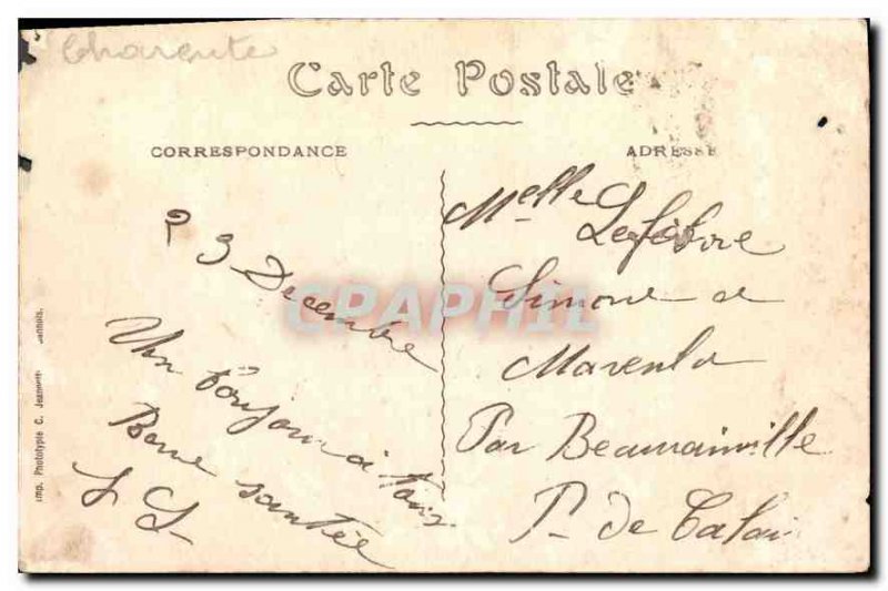 Postcard Angouleme Old Line State general view Train