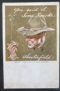 Mint USA Advertising Chesterfield Cigarette Postcard Mild Sure Yet They Satisfy
