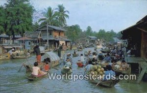 Wad Sai Floating Market Dhonburi Thailand Unused 