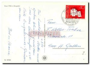 Postcard Modern Zuoz Engadin