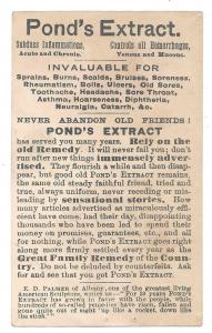 Ponds Extract Advertising Patent Medicine 2 Victorian Trade Cards Autumn Leaves