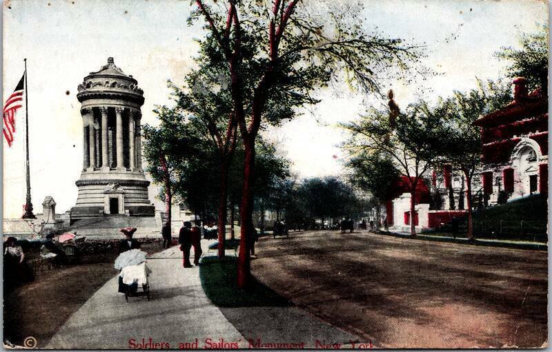 Soldiers & Sailors Monument New York,NY Irving Underhill Vintage Postcard