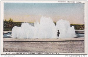 New York Catskill Mountains Aerating The Water Ashokan Dam New York City Wate...