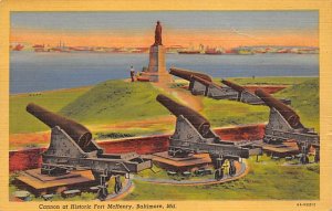 Cannon, Fort McHenry Baltimore, Maryland MD Postcards