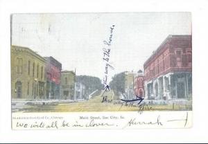 LP17    Main St., Sac City,  Iowa,   postcard,