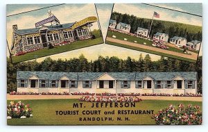 RANDOLPH, NH New Hampshire ~ MT. JEFFERSON TOURIST COURT Coos County Postcard