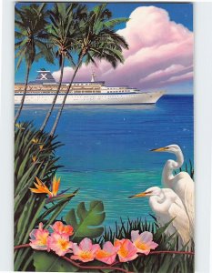 Postcard SS Meridian Celebrity Cruises