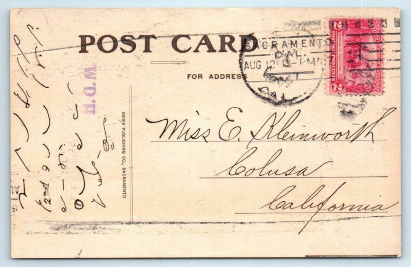 SACRAMENTO, CA  Poster Style NATIONAL IRRIGATION CONGRESS 1907   Postcard