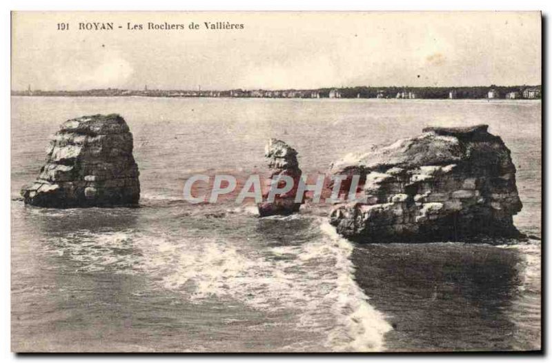 Old Postcard Royan rocks Vallieres