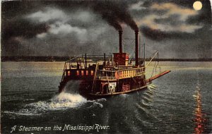Steamer Ferry & Paddle Boats Ship Unused 