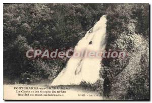 Postcard Old Pontcharra on Breda The Fall And The Gorges Of Breda