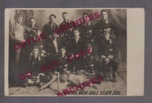 Fairfax MINNESOTA RPPC 1910 BASEBALL TEAM Posing STUDIO SHOT nr Redwood Falls