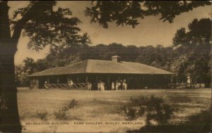 Sudley MD Kamp Kahlert Rec Building Vintage Postcard