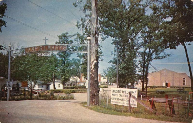 St Marys Ohio Church Camp St Marys Vintage Postcard K57883