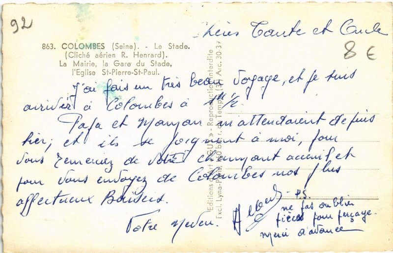 CPA Colombes souvenir (1314261)