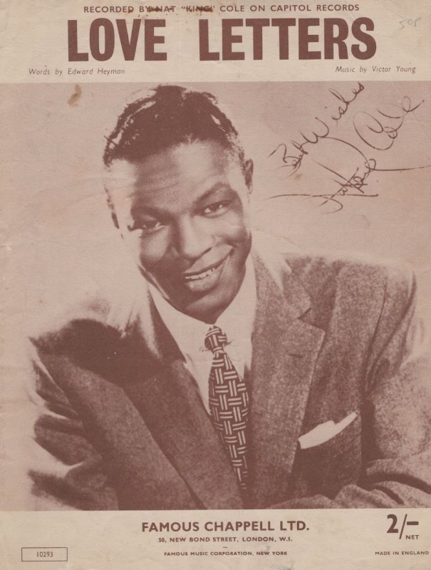 Love Letters Nat King Cole Sheet Music