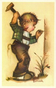 Mainzer, Little Folks, Bonnie #588 Children, Publ in Belgium, Old Postcard