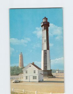 M-211183 Cape Henry Lighthouses Old and New Virginia Beach Virginia USA