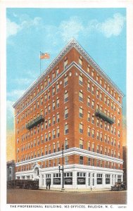 J51/ Raleigh North Carolina Postcard c1910 Professional Building 85