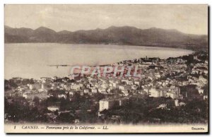 Postcard Old Cannes Panorama Taken California