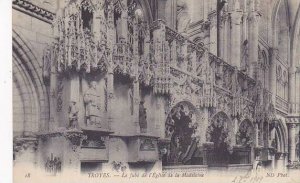 France Troyes Le Jube de l'Eglise de la Madelaine