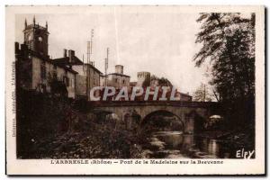 Old Postcard L Arbresle Pont de la Madeleine on Brevenne