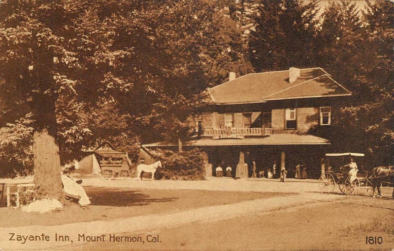 ZAYANTE INN Mount Hermon, CA Santa Cruz County ca 1910s Vintage Postcard